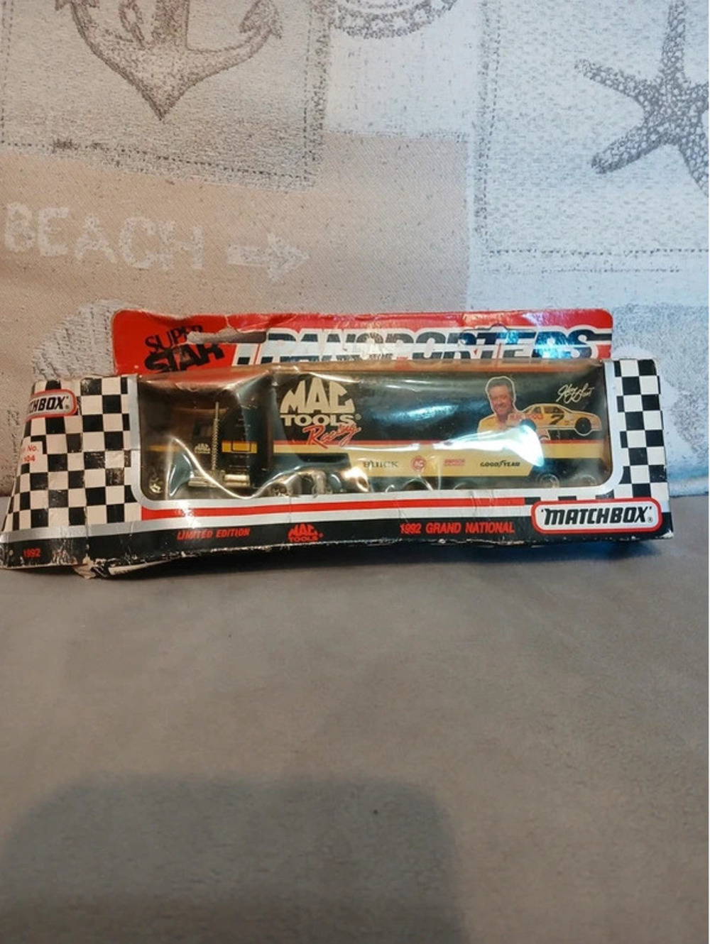Vintage matchbox black truck